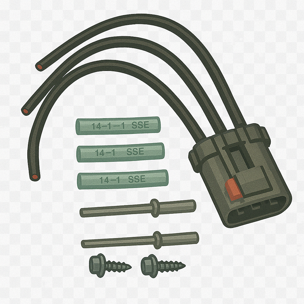 Harness Assembly With Two Lamp Sockets And Three Connectors