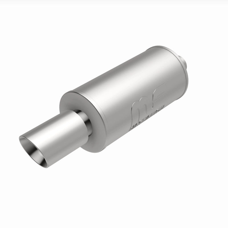MagnaFlow 7" Round Center/Center Performance Muffler With Tip 14826 360 Degree Image Set
