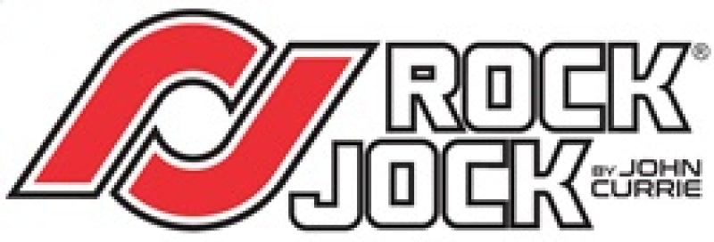 RockJock 2014+ JK Braided Brake Hose Kit Front 35in Long w/ Single Groove End Hoses CE-9807FBLKL