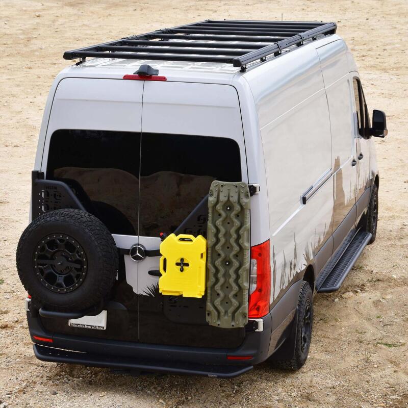 Westin 19-23 Mercedes-Benz Sprinter 144in WB Mesa Roof Rack - Textured Black 15-00025 15-00025 Photo - lifestyle view