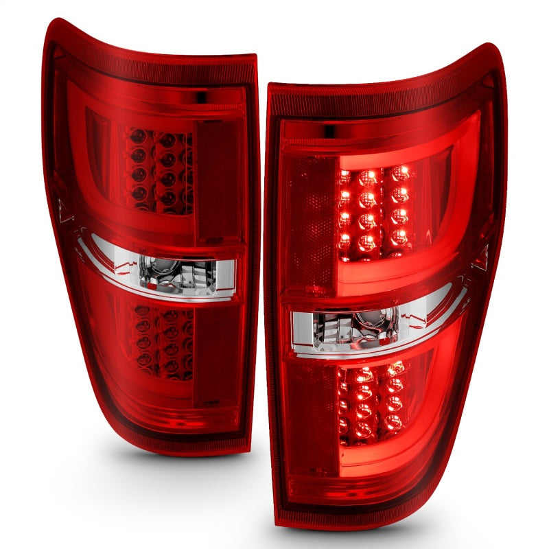 Anzo 2009-2013 Ford F-150 LED Taillights Red/Clear 311260 Photo - Unmounted