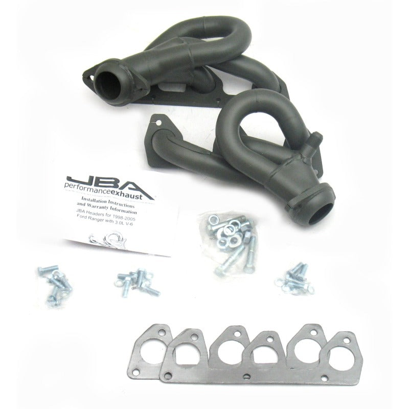 JBA 98-01 Ford Ranger 3.0L V6 w/EGR 1-1/2in Primary Ti Ctd Cat4Ward Header 1647SJT 1647SJT Photo - Primary