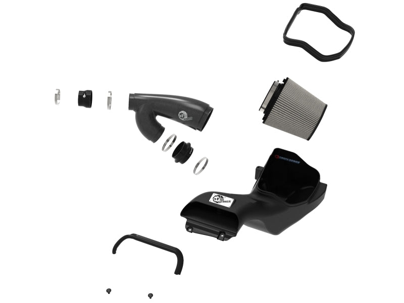 aFe 17-20 Ford F-150/Raptor Track Series Carbon Fiber Cold Air Intake System With Pro DRY S Filters 57-10010D 57-10010D Photo - Unmounted