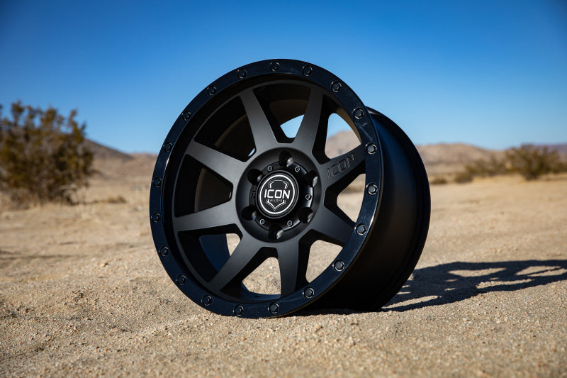 ICON Rebound 18x9 6x5.5 0mm Offset 5in BS 106.1mm Bore Double Black Wheel 1818908350DB 1818908350DB Photo - lifestyle view