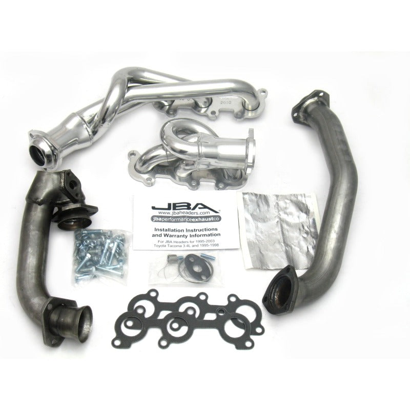 JBA 01-04 Toyota 3.4L V6 w/o EGR 1-1/2in Primary Silver Ctd Cat4Ward Header 2032SJS 2032SJS Photo - Primary