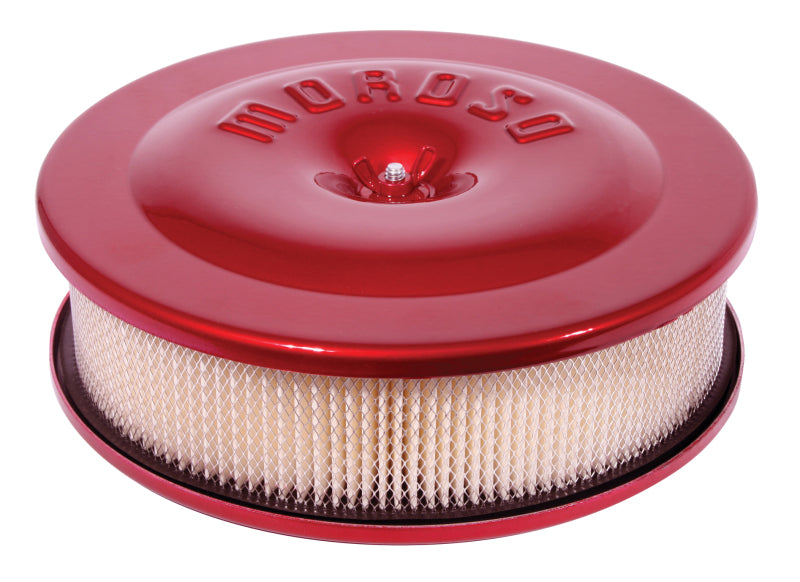 Moroso Air Cleaner Kit, 8-1/2 In. X 2-3/8 In., Red Powder Coat, Aluminum 66304 Photo - Primary