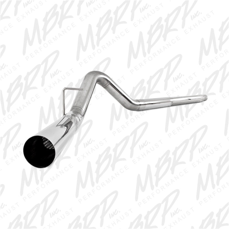 MBRP 2008-2010 Ford F250/350/450 6.4L 4in Filter Back Single No Tip Exhaust S6242SLM Photo - Primary