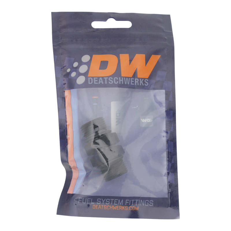 DeatschWerks 8AN ORB Male to 8AN ORB Male Swivel Adapter - Anodized Matte Black 6-02-0426-B 6-02-0426-B Photo - lifestyle view