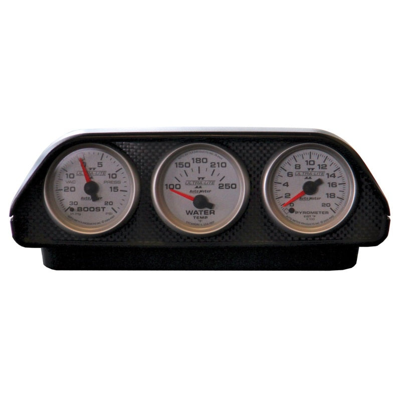 Autometer Gauge Mount, Universal Dash Top, Triple, 2 1/16", Black 5288 User 4