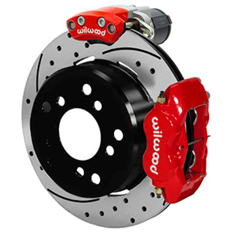 Wilwood Forged Dynalite Rear Electronic Parking Brake Kit - Red Powder Coat Caliper - D/S Rotor 140-16134-DR 140-16134-DR User 1