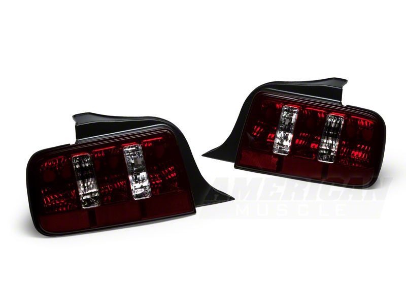 Raxiom 05-09 Ford Mustang Coyote Tail Lights- Blk Housing (Smoked Lens) 49117 49117 Photo - Close Up
