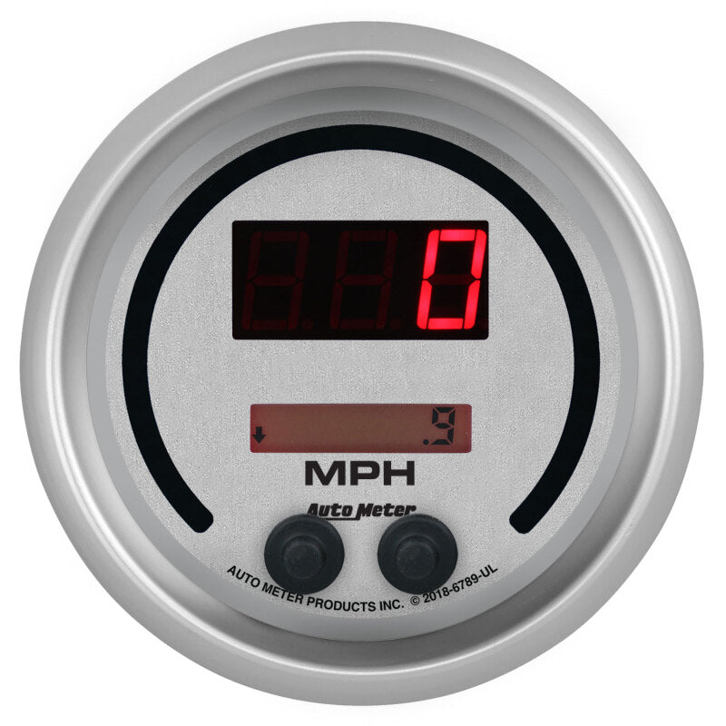 Autometer 85.7mm Silver Switchable 260 MPH / 260 KM/H Speedometer Ultra-Lite Elite Digital Gauge 6789-UL 6789-UL User 2