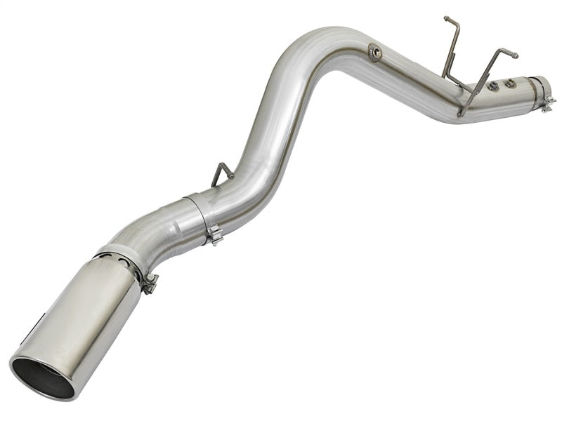 aFe ATLAS 4in Aluminized Steel DPF-Back Exhaust System w/Polished Tip GM 49-04085-P Photo - Unmounted