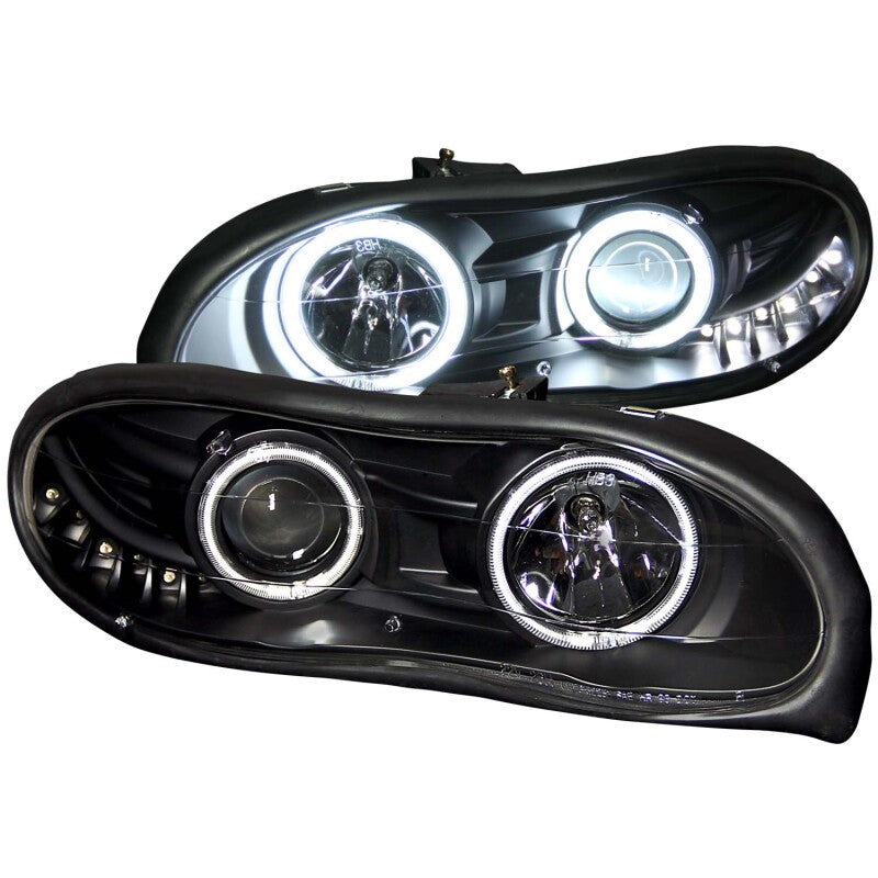 Anzo 1998-2002 Chevrolet Camaro Projector Headlights w/ Halo Black 121160 Photo - Primary
