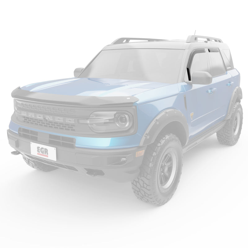 EGR 21-22 Ford Bronco Sport 4 Door In-Channel Window Visors - Dark Smoked (573561) 573561 573561 Photo - Mounted