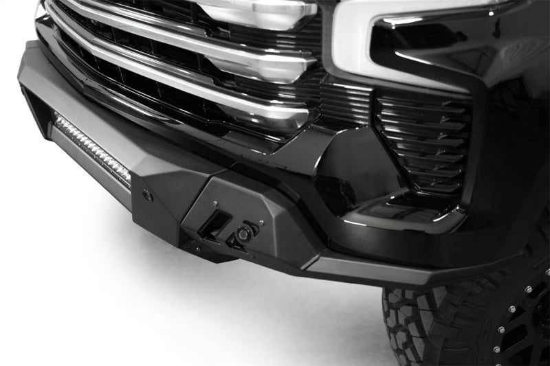Addictive Desert Designs ADD 2022+ Chevrolet Silverado 1500 Black Label Front Bumper F140300010103 F140300010103 Photo - Mounted