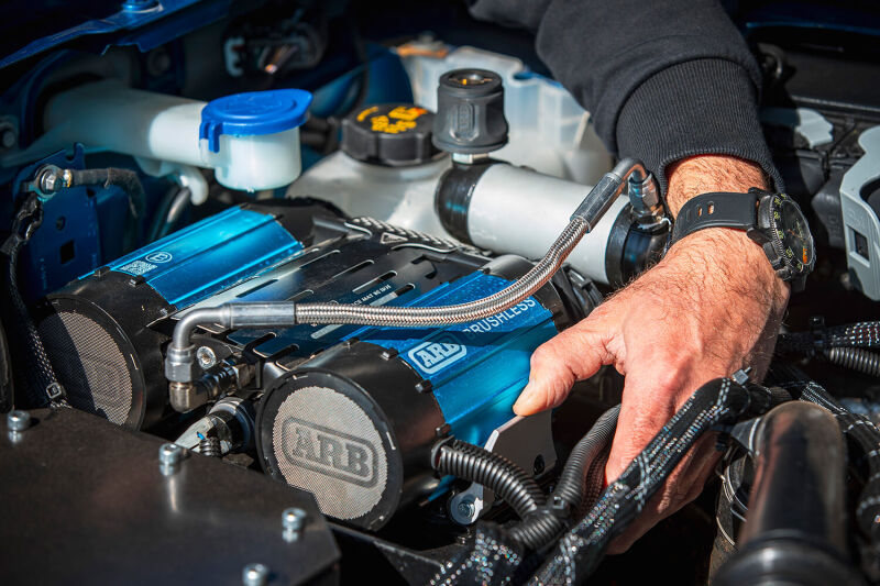 ARB Brushless Twin Motor On-Board 12V Air Compressor Kit CKBLTA12 CKBLTA12 Photo - Mounted