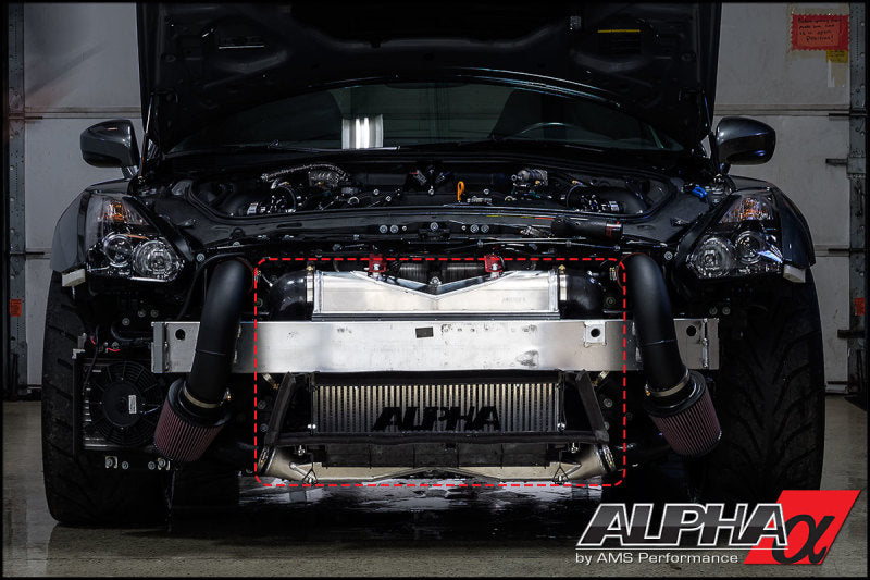 AMS Performance 09-11 Nissan GT-R Alpha Race Front Mount Intercooler w/Logo ALP.07.09.0008-1 ALP.07.09.0008-1 Photo - Primary