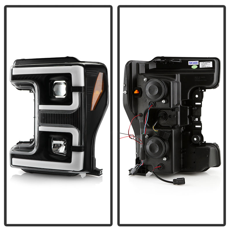 Spyder 17-18 Ford F250/F350/F450 Halogen Model Only -White Light Bar- Black- PRO-YD-FS17HALSI-BK 5087850 5087850 User 1
