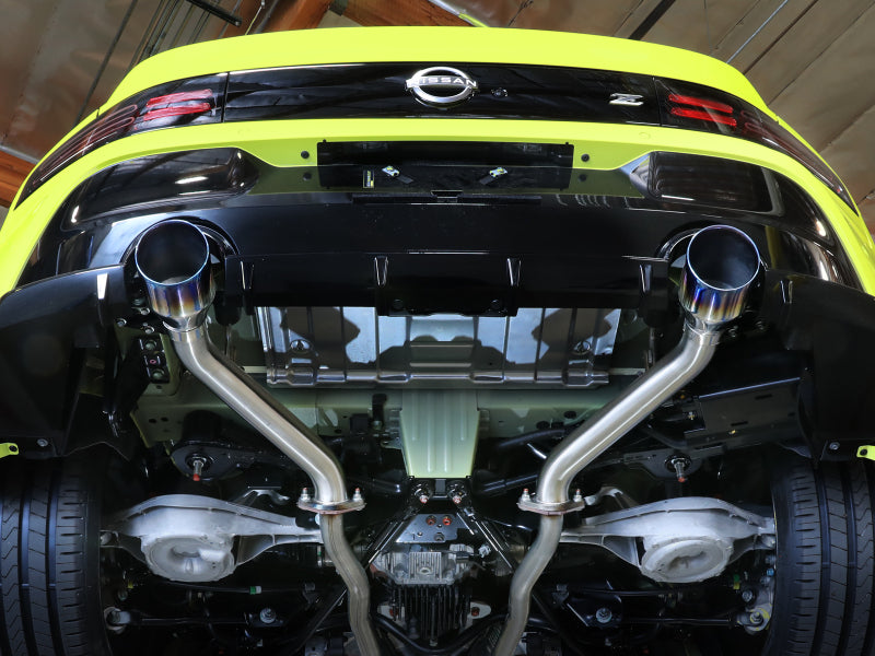 aFe 2023 Nissan Z V6-3.0L (tt)Takeda Stainless Steel Axle-Back Exhaust System w/ Carbon Fiber Tip 49-36137-C 49-36137-C Photo - Mounted