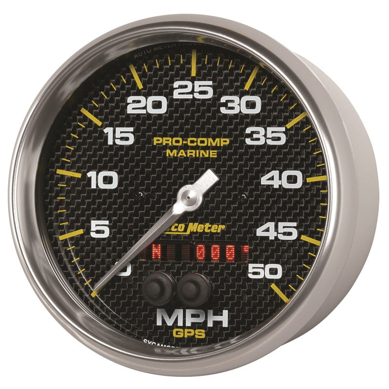 AutoMeter Speedometer Gauge 5 inch 50MPH GPS Marine Carbon Fiber 200644-40 200644-40 User 2