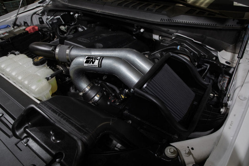 K&N Engineering K&N 15-23 Ford F-150 (Incl. Raptor) 2.7L/3.5L V6 Performance Air Intake System 30-2617KC 30-2617KC Photo - Mounted