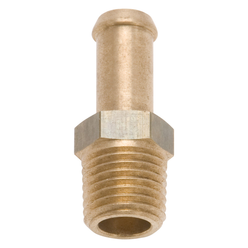 Edelbrock Fitting, 1/4-18 Npt X 3/8", Single Barb, Brass 8080 Photo - Primary