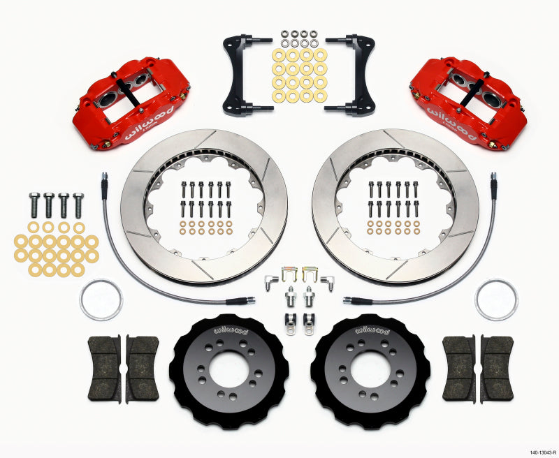 Wilwood Front Hat Kit, 13.06", Red, 2008-up Hyundai Genesis 140-13043-R Photo - Primary