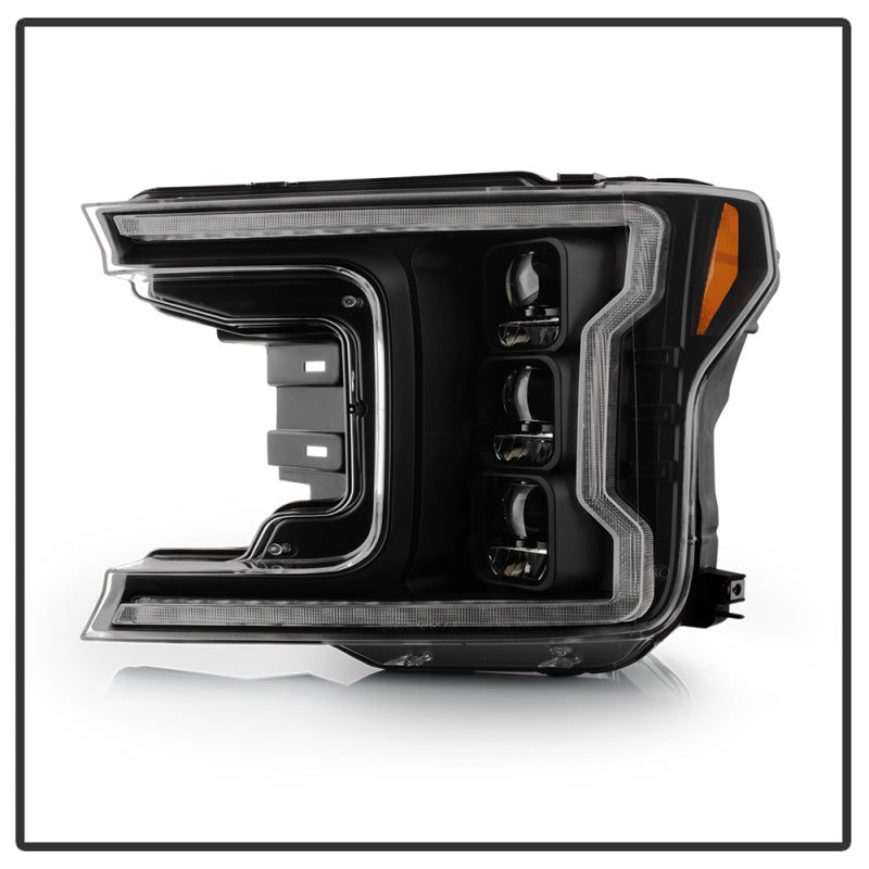 SPYDER 18-20 Ford F-150 Headlights - Halogen Model Only - DRL LED - Black PRO-YD-FF15018HALAP-SEQ-BK 5088475 5088475 User 1