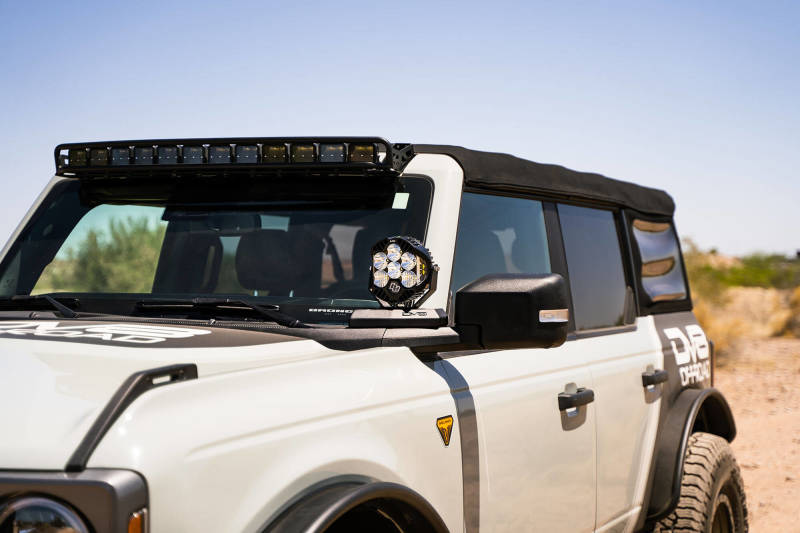 DV8 Offroad DV8 21-22 Ford Bronco A-Pillar Pod Light Mounts LBBR-02 LBBR-02 Photo - Mounted