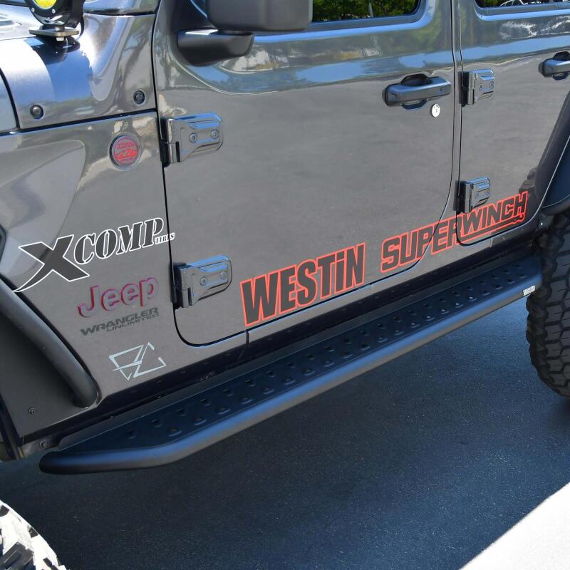 Westin 18-24 Jeep Wrangler (JL) Unlimited 4DR Outlaw Running Board 28-34065 28-34065 Photo - Mounted