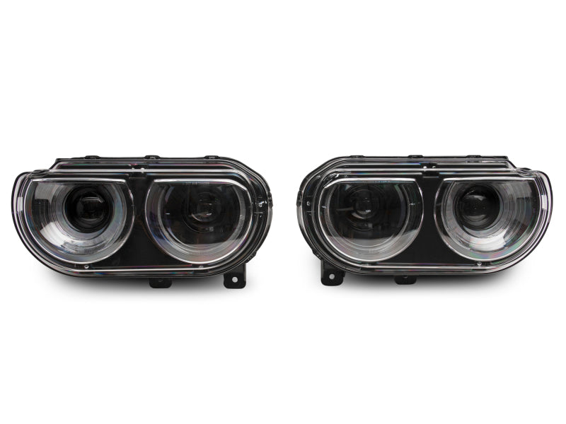 Raxiom 08-14 Dodge Challenger Halo Projctr Headlights w/Sequential Turn Signals-Blk Hsng(Clear Lens) CH3761 CH3761 Photo - Close Up