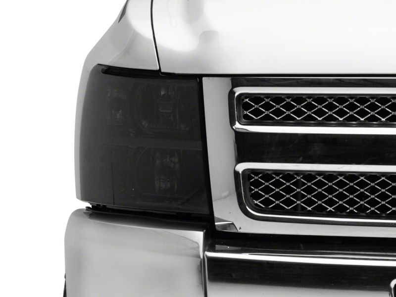 Raxiom 07-14 Chevrolet Silverado 1500 HD Axial OEM RepHeadlights- Chrome Housing- Smoked Lens S122324 S122324 Photo - Close Up