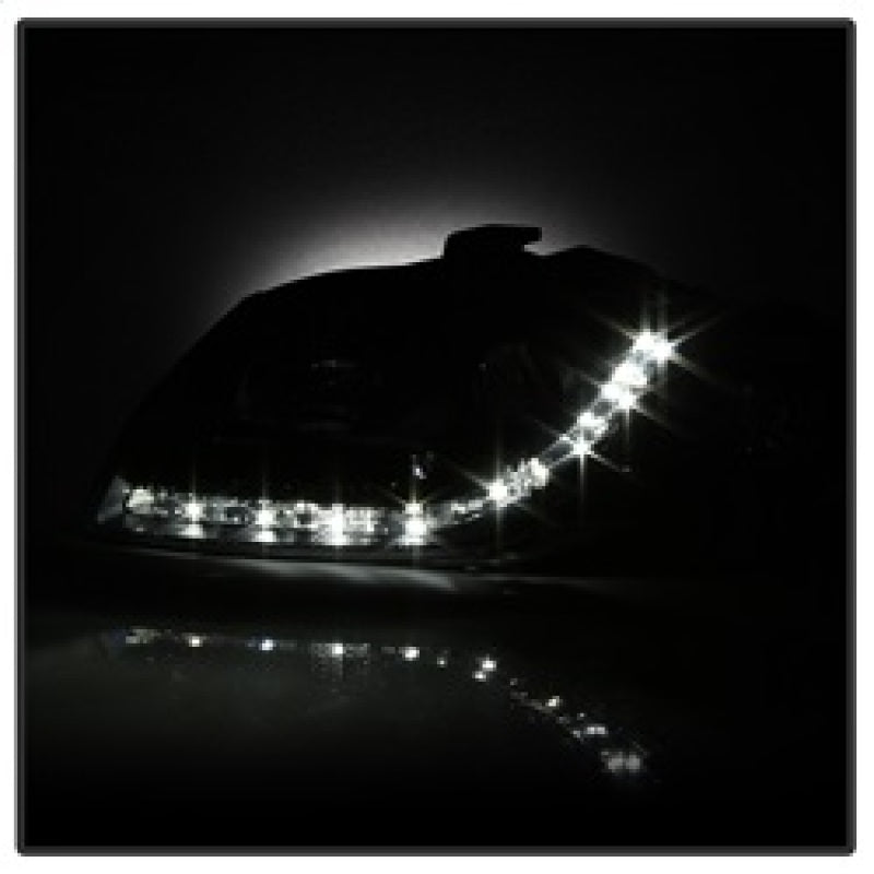 Spyder Audi A4 06-08 Projector Headlights Halogen Model Only - DRL Black PRO-YD-AA405-DRL-BK 5008572 5008572 Photo - Unmounted