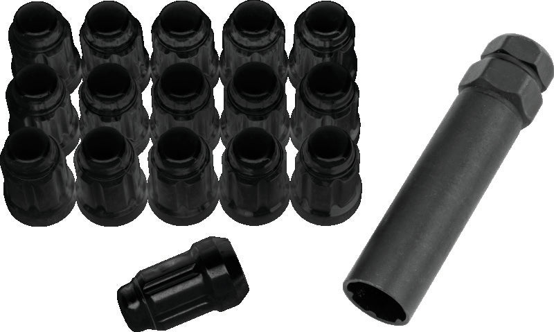QuadBoss Spline Lug Nuts 12X1.25 Black 608817 608817 Photo - Primary