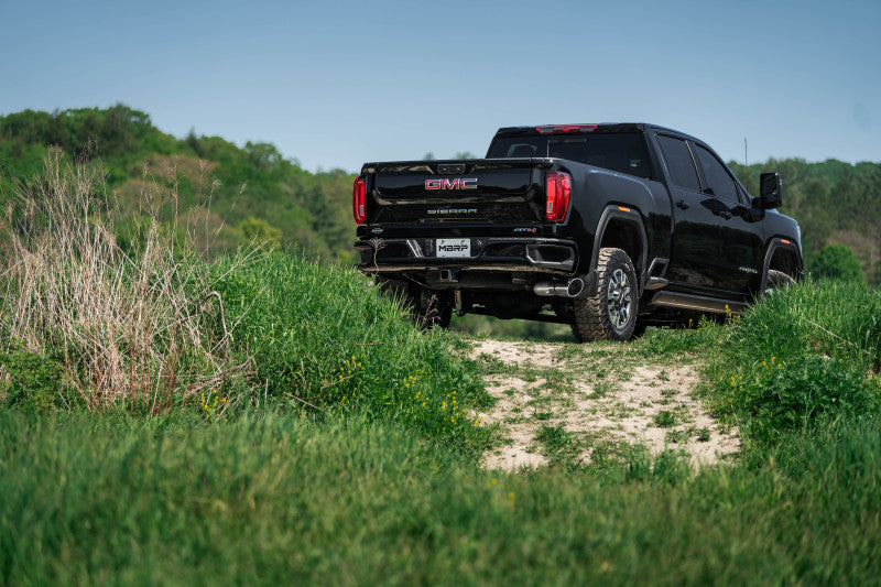 MBRP 20-23 Chevrolet Silverado 2500HD 6.6L Armor Lite AL Steel Single Side Exit 5in DPF Back Exhaust S60610AL S60610AL Photo - lifestyle view