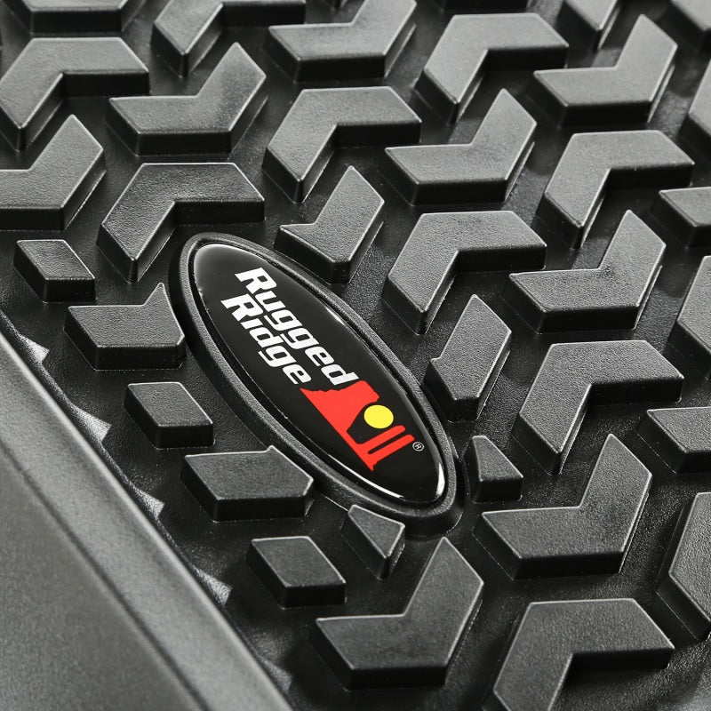 Rugged Ridge All Terrain Floor Liner Kit, Black; 76-95 Jeep CJ/Wrangler YJ 12987.09 Photo - Primary