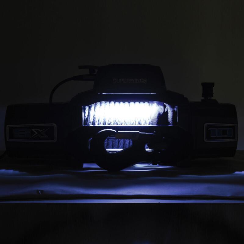 Superwinch 12000 LBS 12 VDC 3/8in x 80ft Synthetic Rope SX 12000SR Winch - Graphite 1712201 1712201 Photo - Close Up