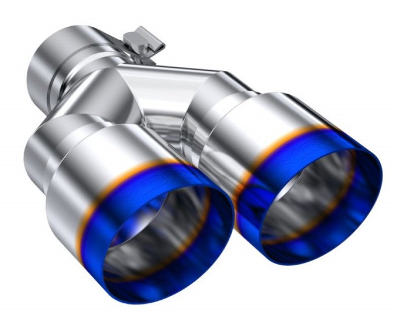 MBRP Burnt End Tip 2.5 ID, Dual 3.5 OD Out, 9.5 length, Single wall 304 Stainless Steel T5171BE T5171BE User 1