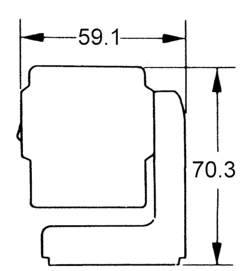 Hella Reading Lamp Black Mg12 2Ab 004532101 004532101 Technical Drawing