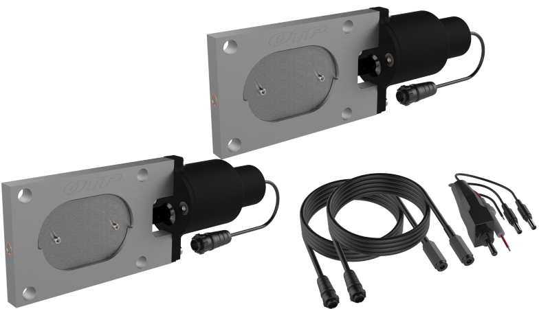 QTP Oval Dual Electric Exhaust Cut-Out Valves With Connector QTEC66 Photo - Primary