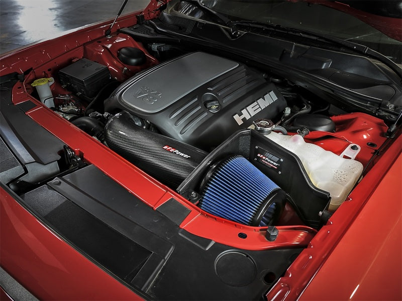 aFe Magnum Force Stage-2 Track Series Pro 5R Carbon Fiber Intake System 54-12162-C Photo - Mounted