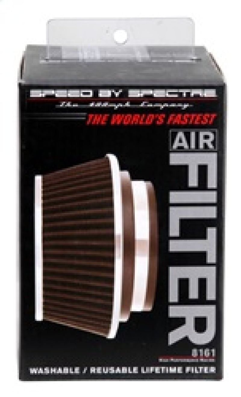 Spectre Adjustable Conical Air Filter 2-1/2in. Tall (Fits 3in. / 3-1/2in. / 4in. Tubes) - Black 8161 8161 Photo - in package