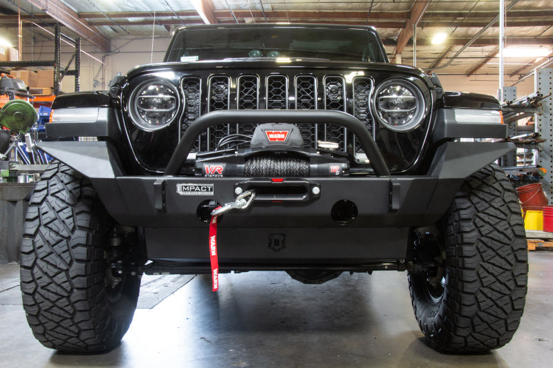 ICON 2018+ Jeep Wrangler JL / 2020+ JT Front Impact Bumper Full Width Wings 25153 25153 Photo - Mounted
