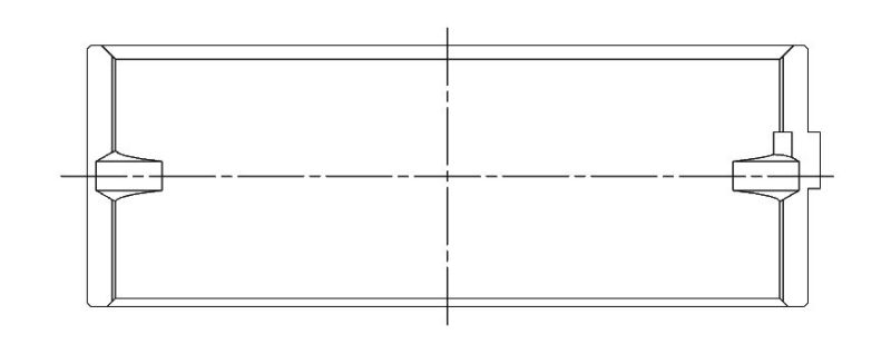 ACL Main Bearing Set AEB5M590H-20 5M590H-20 Technical Drawing