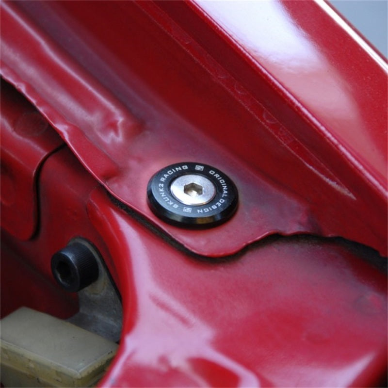 Skunk2 Large Fender Black Anodized Washer Kit (6 Pcs.) 649-05-0225 Photo - Mounted