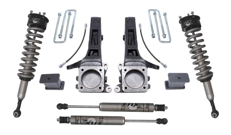 MaxTrac 05-18 Toyota Tacoma 2WD 6 Lug 6.5in/4in MaxPro Elite Spindle Lift Kit w/FOX Shocks K886864F K886864F Photo - Primary