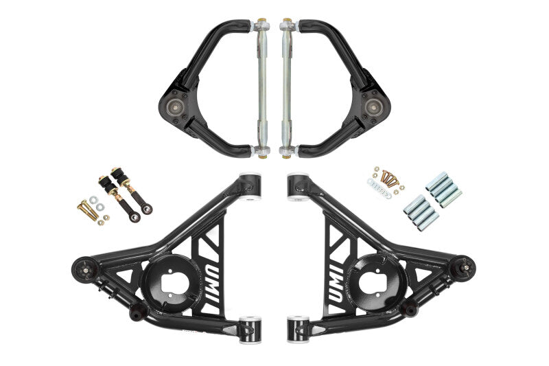 UMI Performance 70-81 GM F-Body Front A-arm Kit Delrin Bushings Adj Tall Ball Joints 265256-1-B 265256-1-B Photo - Primary