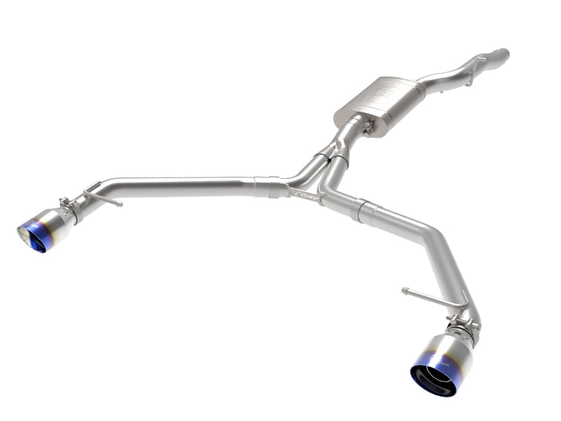 aFe MACH Force-Xp 13-16 Audi Allroad L4 SS Axle-Back Exhaust w/ Blue Flame Tips 49-36437-L 49-36437-L Photo - Primary