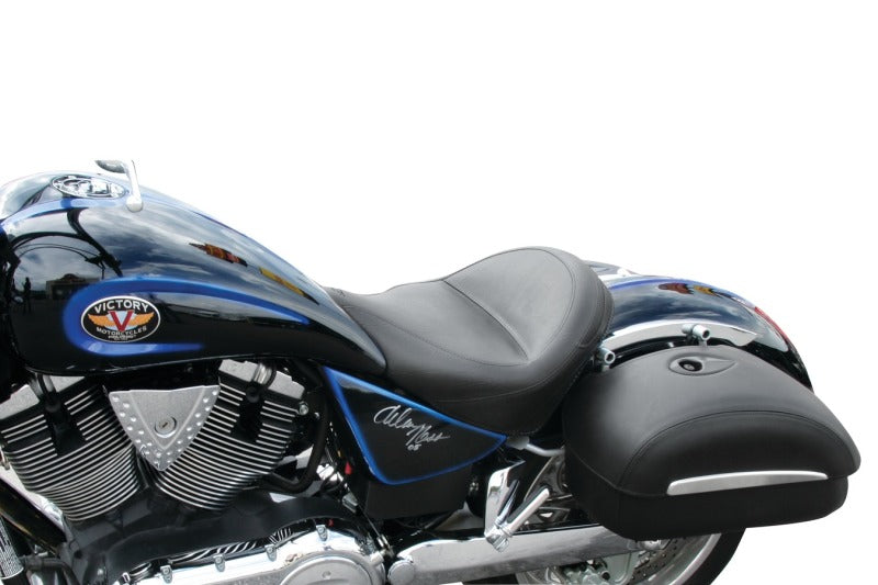 Mustang Motorcycle Mustang 03-17 Victory Vegas, Kingpin, 05-07 8-Ball Standard Touring Solo Seat - Black 76514 76514 Photo - Primary
